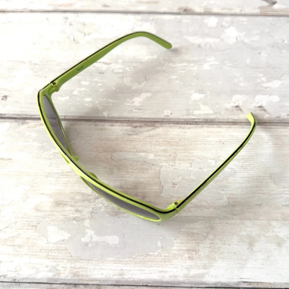 Zara Kids Sunglasses Lime Green Black Polarized UV Protection Glasses